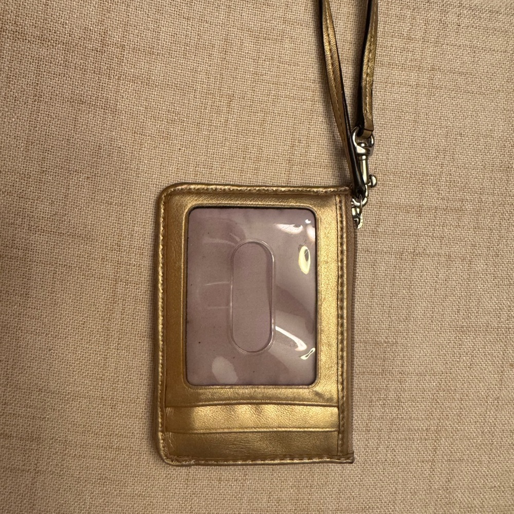 Coach Brown Signature Wristlet - Picture 2 of 3